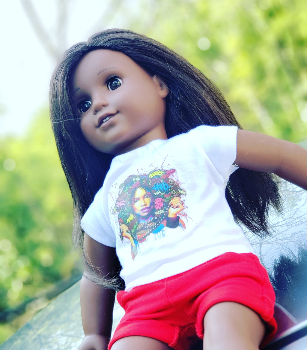 Afro Girl Doll shirt for 18 inch doll