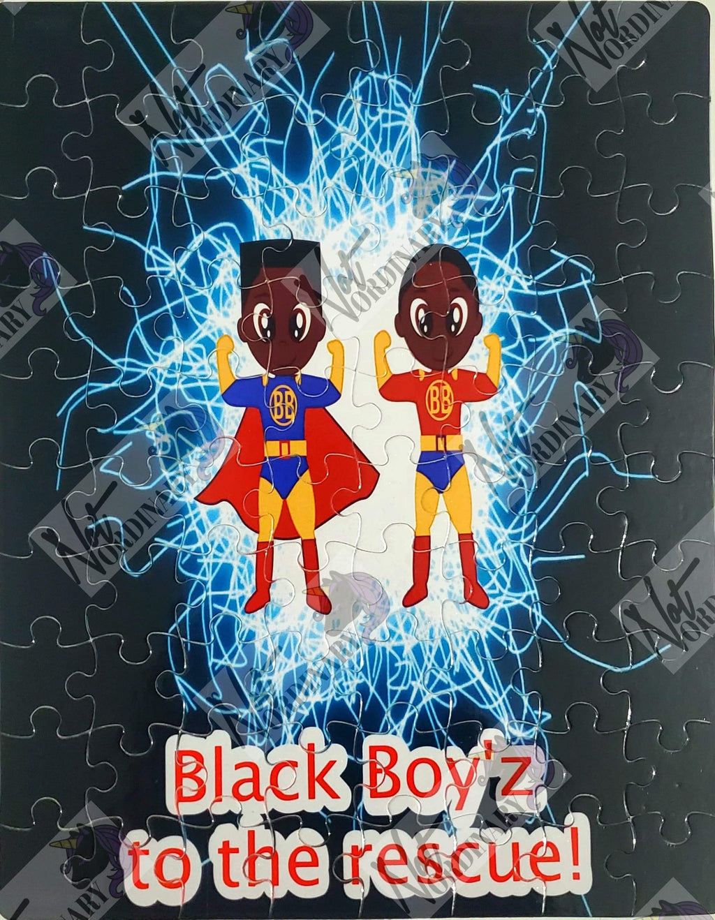 Black Boys Super heroes puzzle