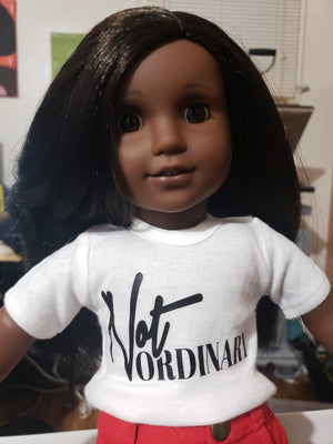 Logo tee for 18" doll