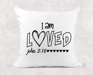 I am loved pillow