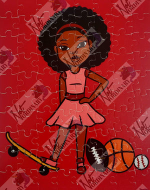 Sports girl puzzle
